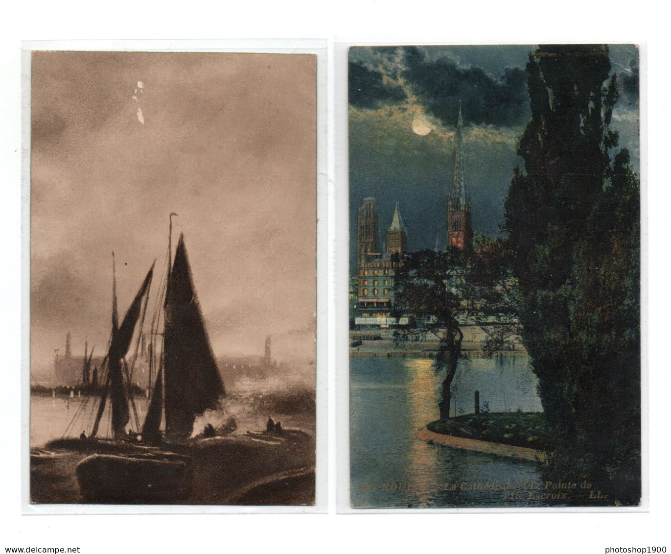 11 CPA Paysages, Nature, Mer, Bateaux - Sailing Vessels