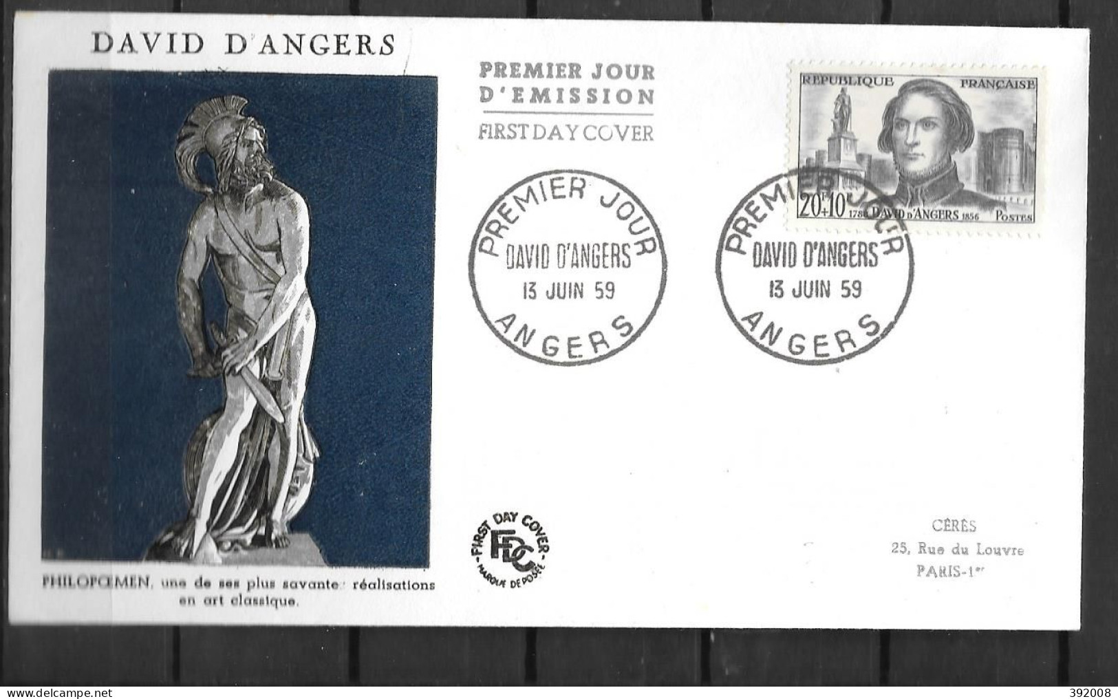 1959 - 1210 - David D'Angers - 25 - 2 - 1950-1959