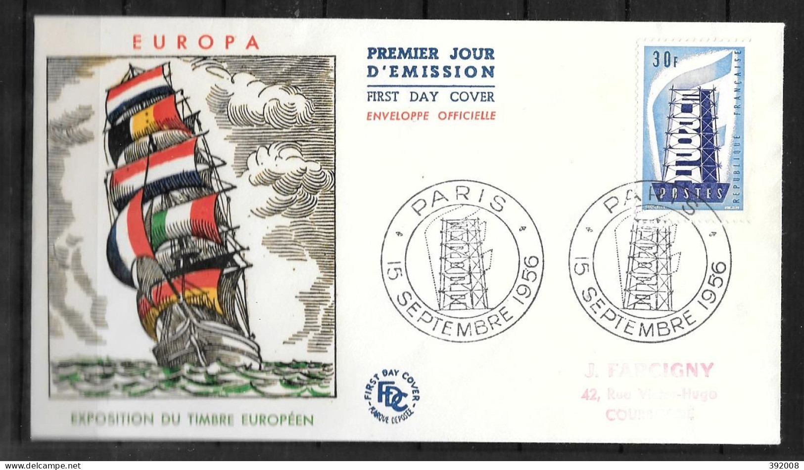 1956 - 1077 - Europa - Paris - 11 - 1950-1959