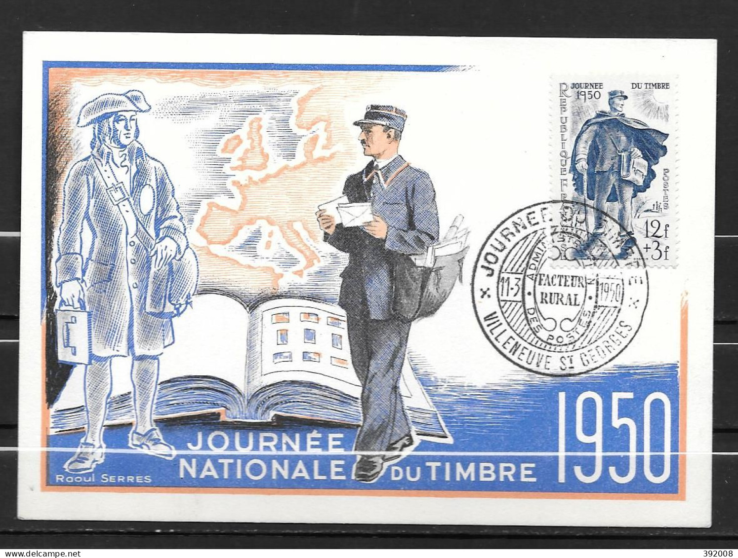 1950 - Journée Du Timbre - VILLENEUVE ST GEORGES - 7 - 1950-1959