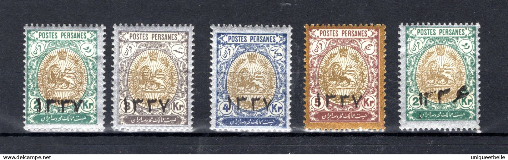 IRAN, N° 398 à 398C + 398G, Neufs**, Cote 310€, Prix Fixe - Iran