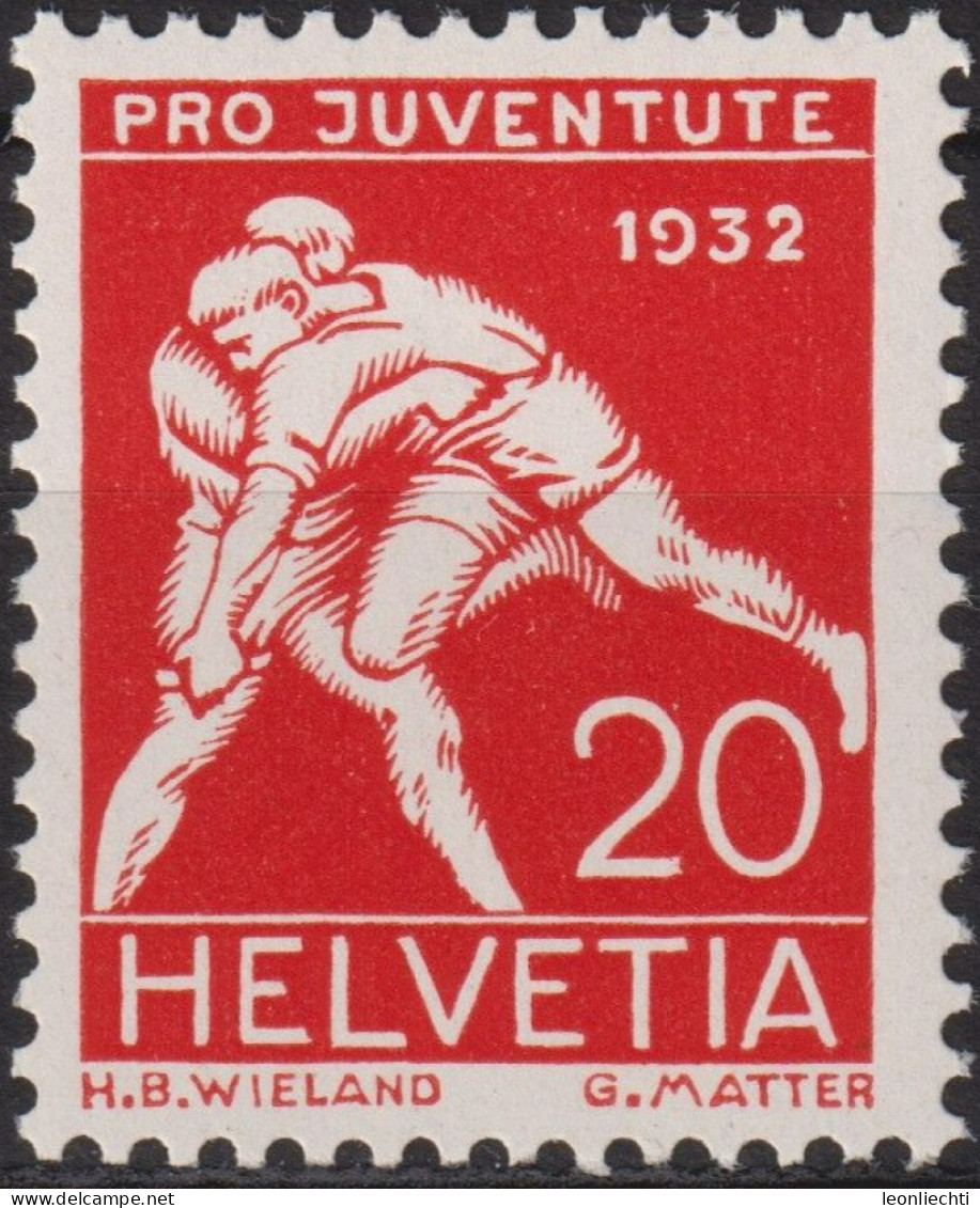 1932  Schweiz / Pro Juventute ** Mi:CH 263, Yt:CH 265, Zum:CH J62, Schwinger - Neufs