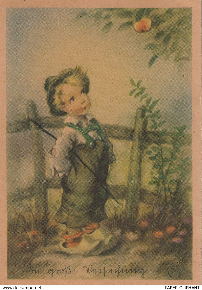 KINDER - Junge Mit Apfel, "die Große Versuchung" - Children's Drawings