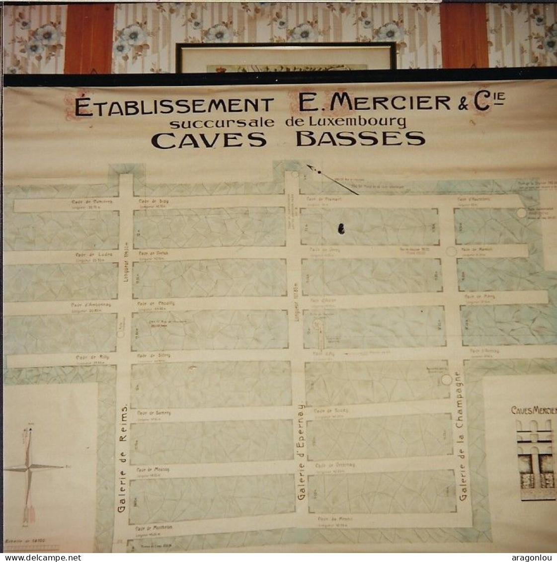 Luxembourg - Luxemburg -    Etablissement   E.  MERCIER ,  CAVES  BASSES - Publicités