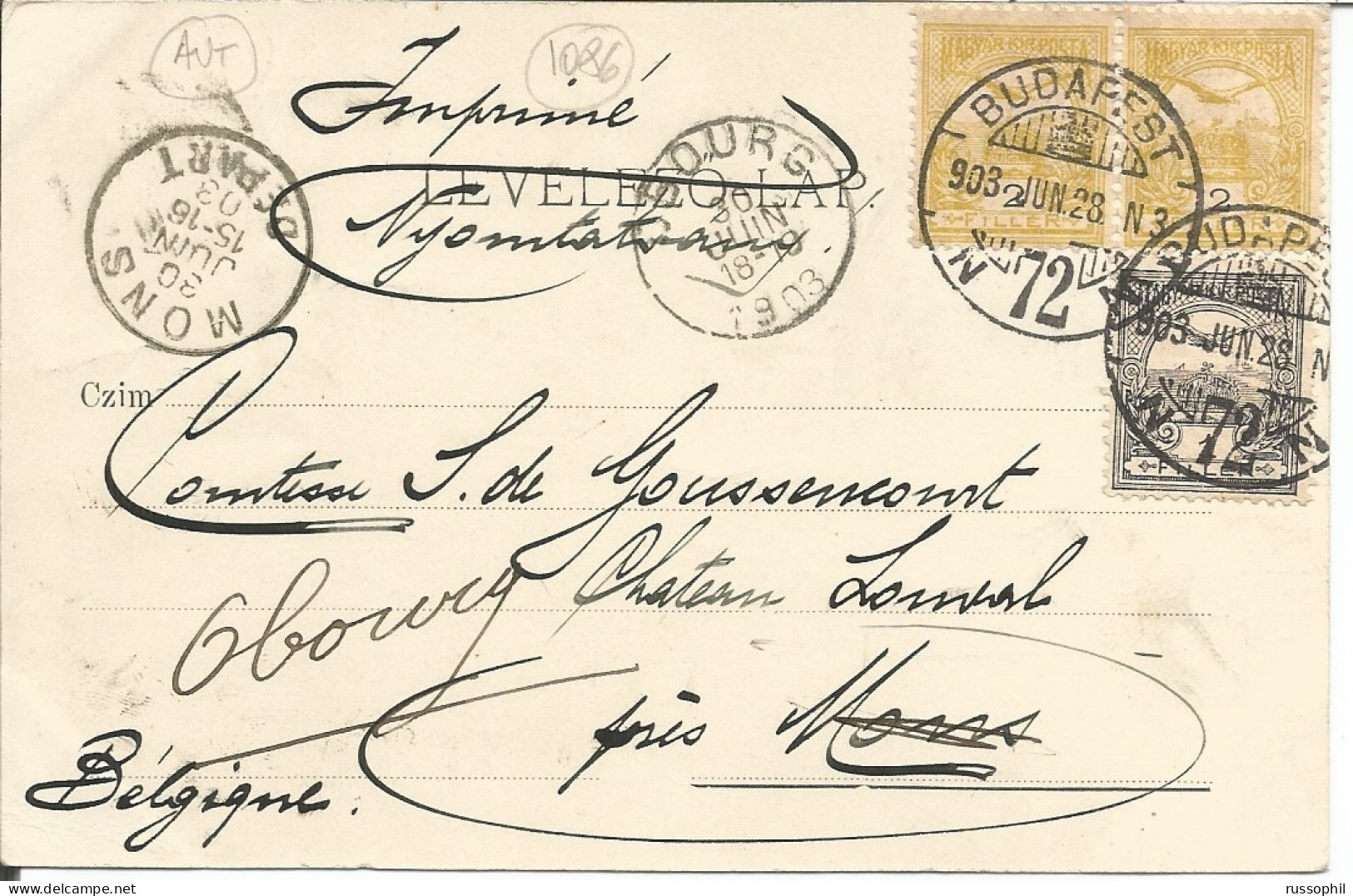 AUSTRIA - FRAKNO - FORCHTENSTEIN - ED. U.P.U REF #520 - 1905 - Forchenstein