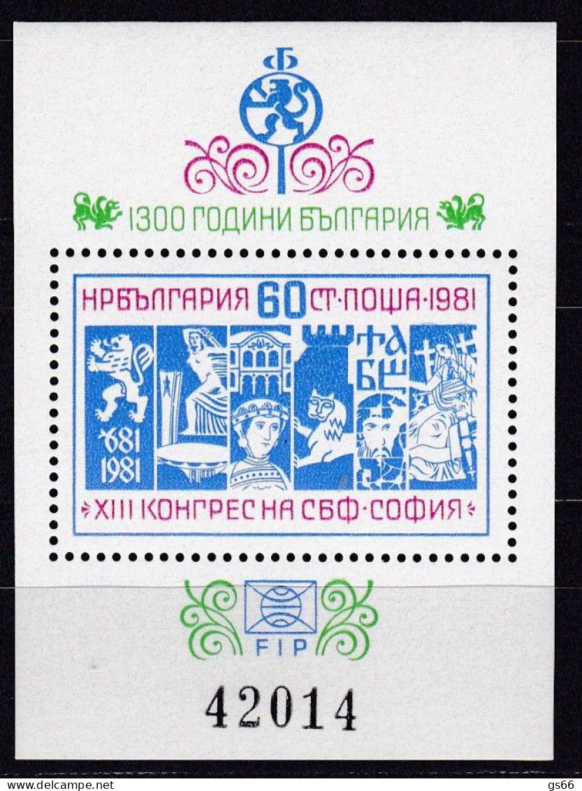 Bulgarien, 1981, 3058 Block 118,  MNH **, Kinderversammlung „Banner Des Friedens“, - Blocchi & Foglietti