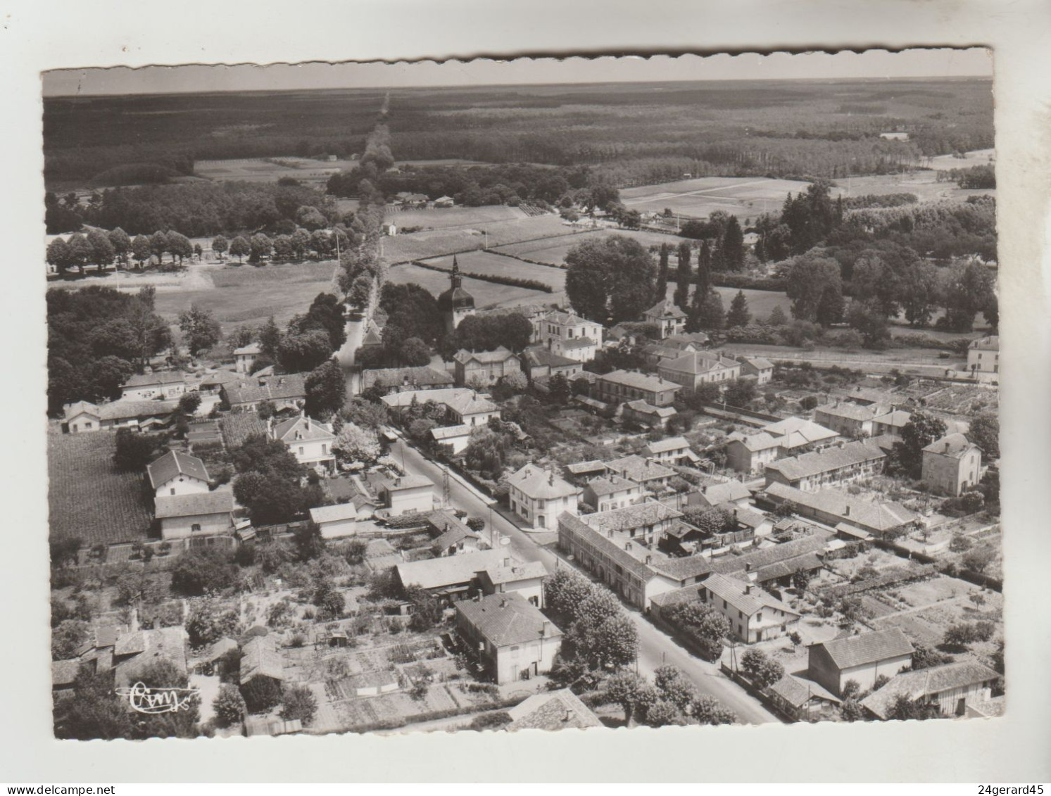 CPSM MAGESCQ (Landes) - Vue Aérienne Générale Et Route Nationale N°10 - Otros & Sin Clasificación