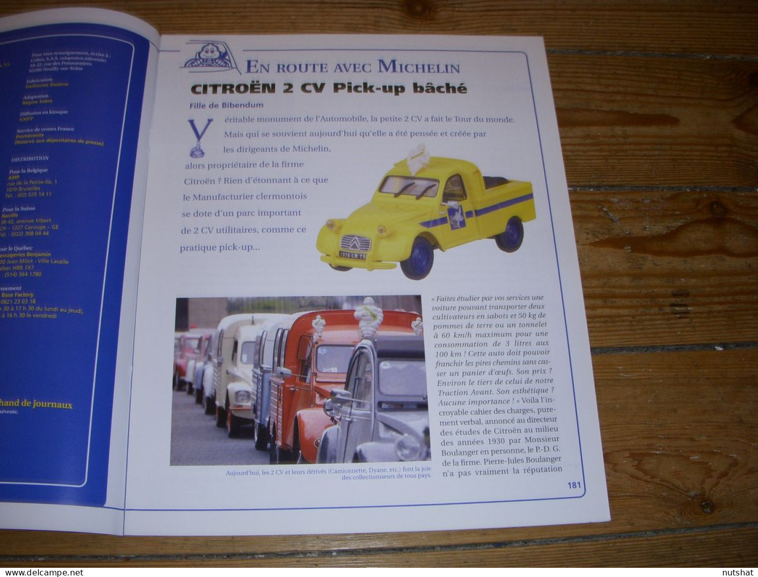 MICHELIN COLLECTION 16 CITROEN 2CV PICK-UP BACHE Les 24 HEURES Du MANS   - Auto/Moto