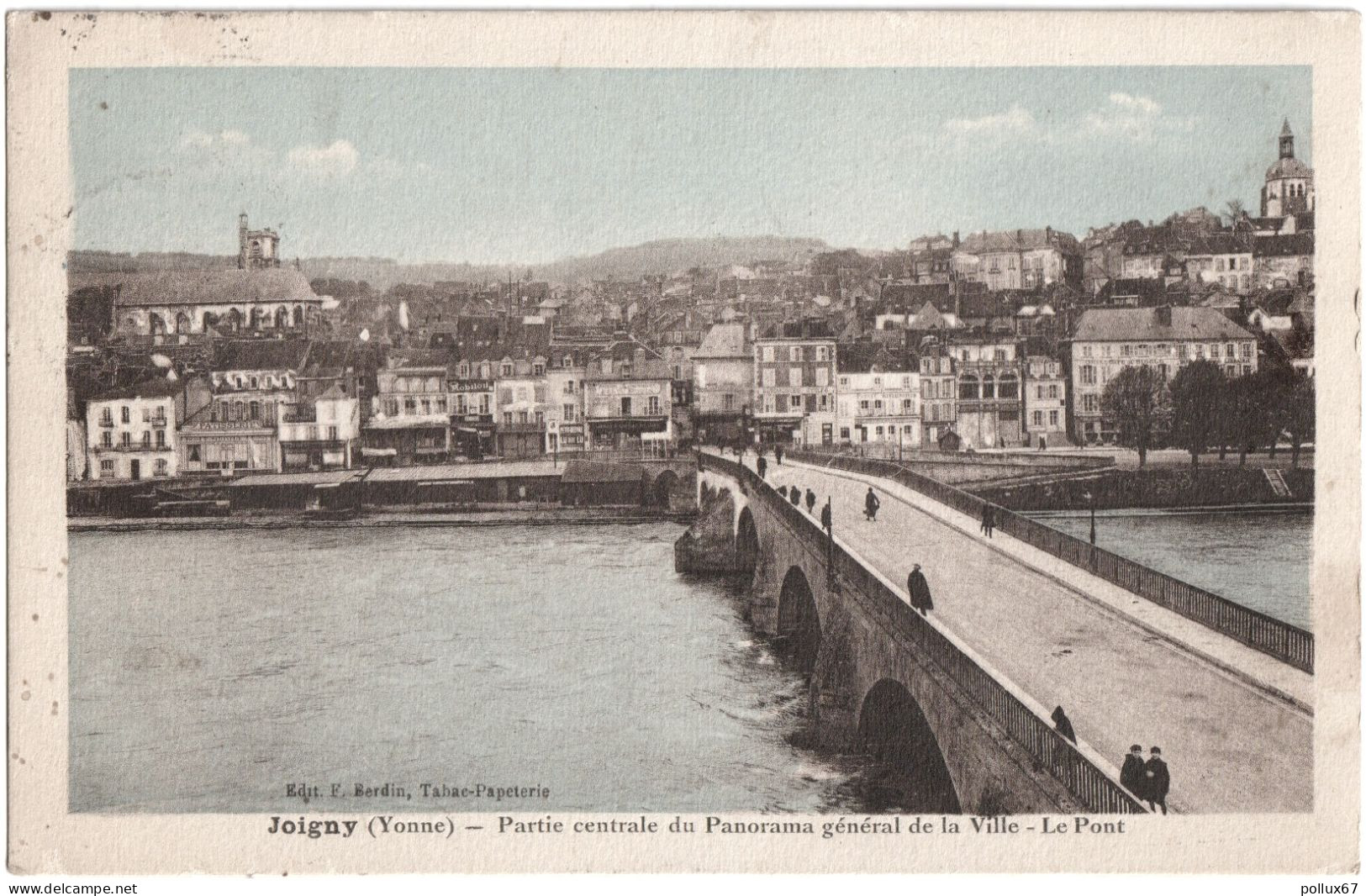 CPA DE JOIGNY  (YONNE)  VUE GÉNÉRALE - Joigny