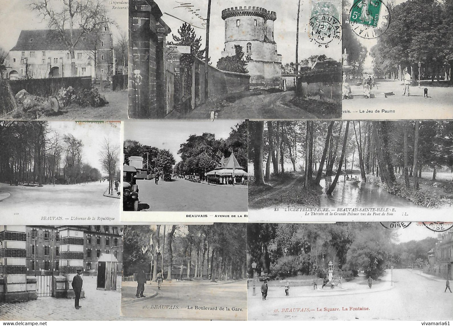 Lot De 10  Cartes Postales Anciennes Sur La Ville De Beauvais Dans  Le Departement 60 - 5 - 99 Karten