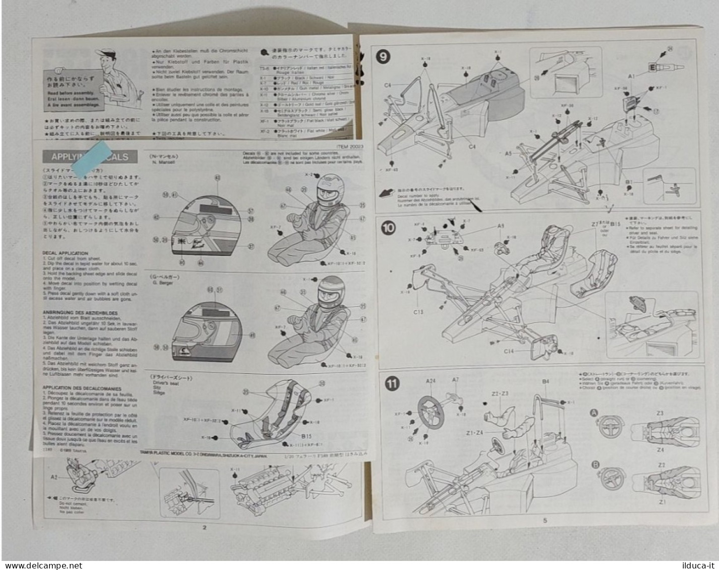 60767 Manuale Kit Montaggio 1/12 - Ferrari F189 - Tamiya - Autres & Non Classés