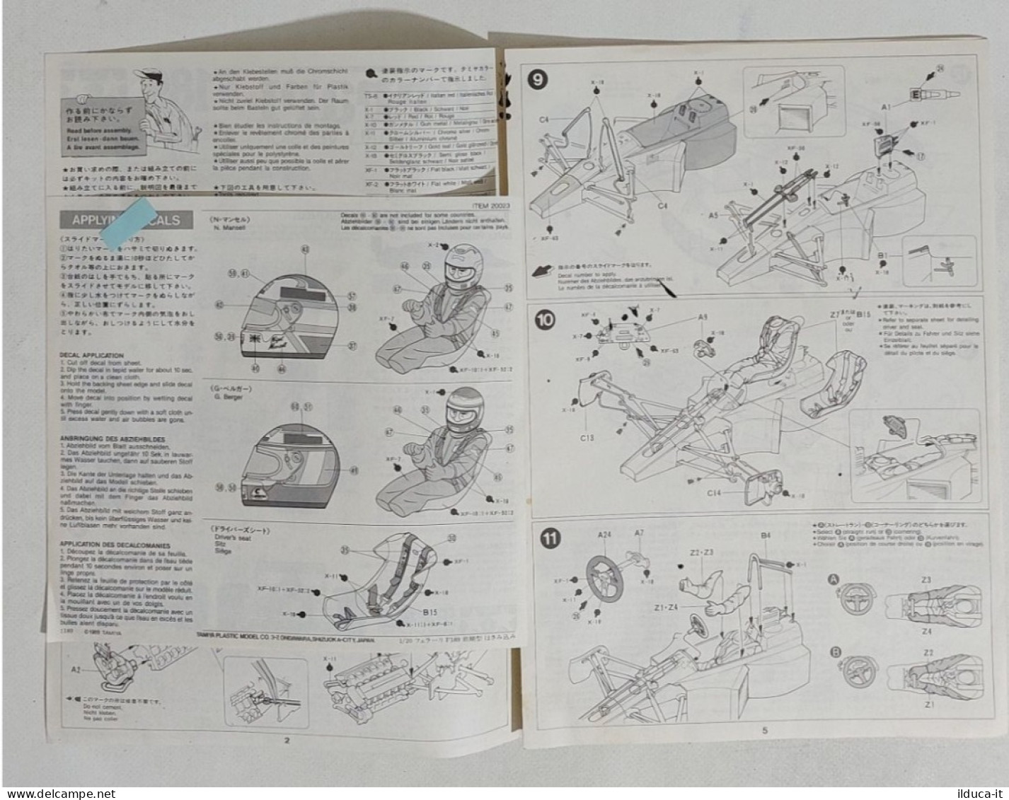 60767 Manuale Kit Montaggio 1/12 - Ferrari F189 - Tamiya - Altri & Non Classificati