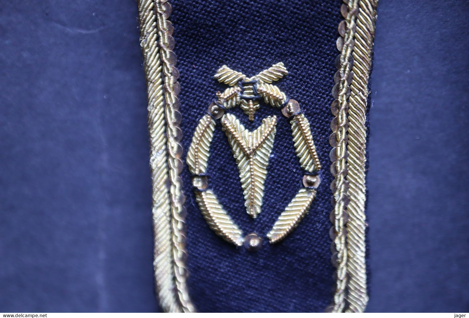 Paire D'épaulettes De Grande Tenue  3 étoiles Officier Général  Service Brodées - Uitrusting