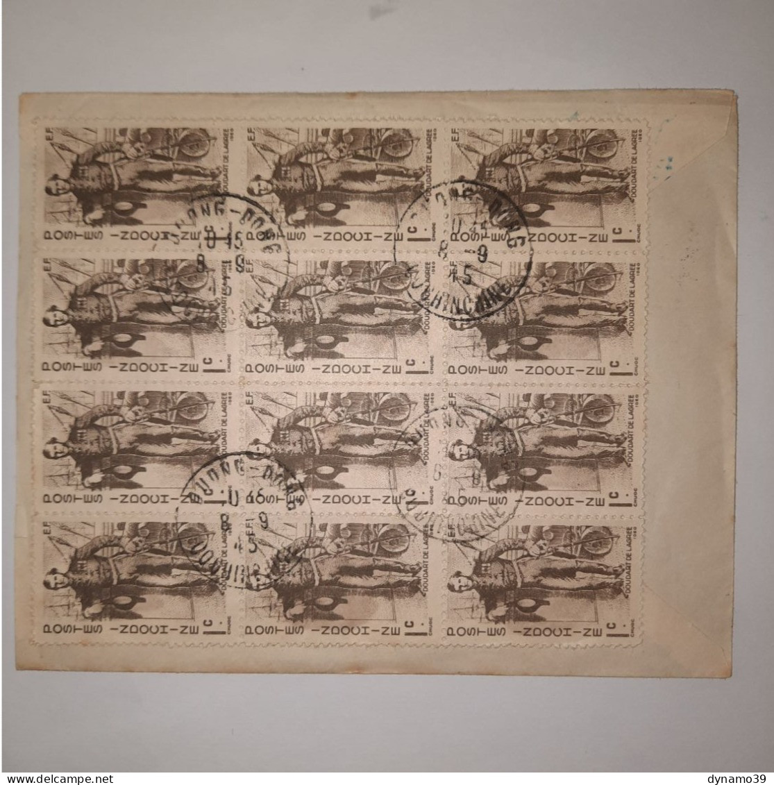 03K6 RARE - ANCIENNE LETTRE ENVELOPPE INDOCHINE 1945 CACHET A BAS LES OPPRESSEURS - Sonstige - Asien