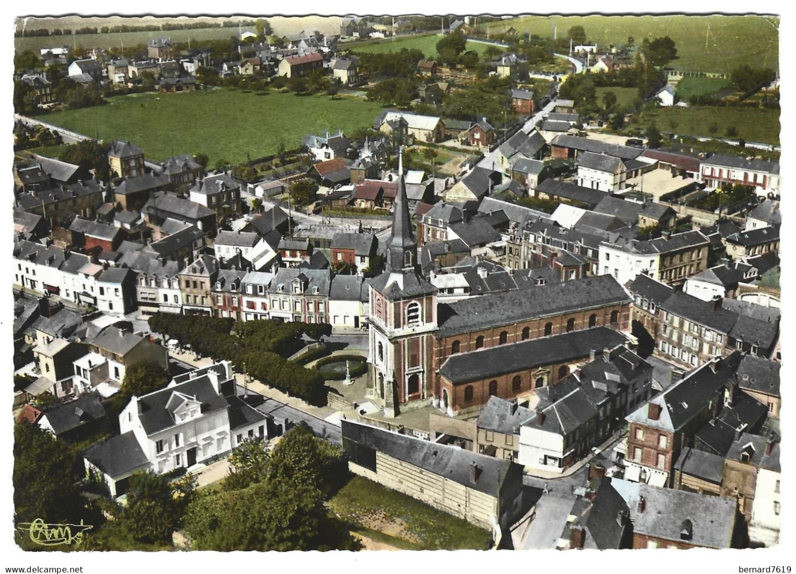 76  Saint Romain De Colbosc  - L'eglise Et Le Centre - Vue Aerienne - Saint Romain De Colbosc