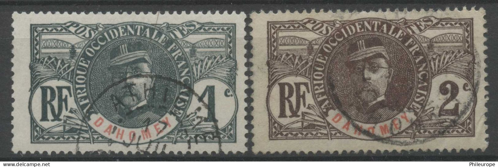 Dahomey (1906) N 18 à 19 (o) - Used Stamps