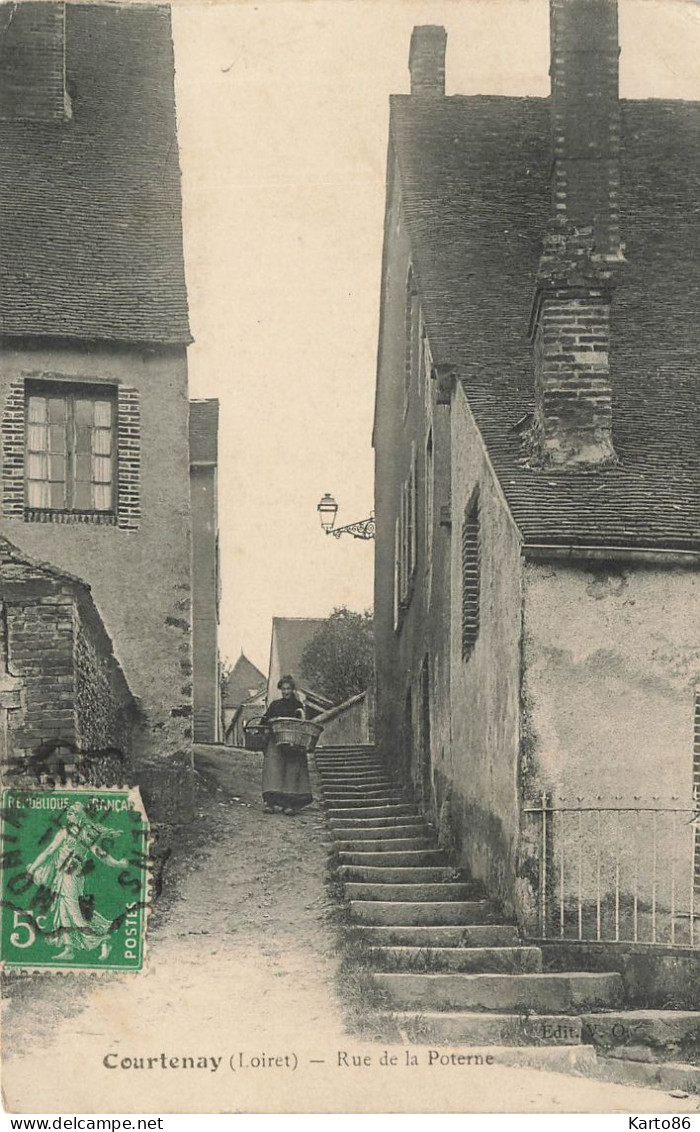 Courtenay * La Rue De La Poterne * Escalier - Courtenay