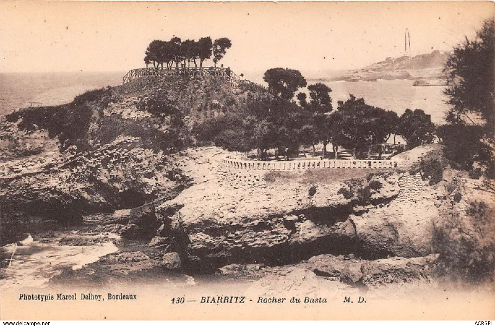 BIARRITZ Rocher Du Basta 26(scan Recto-verso) MA1908 - Biarritz