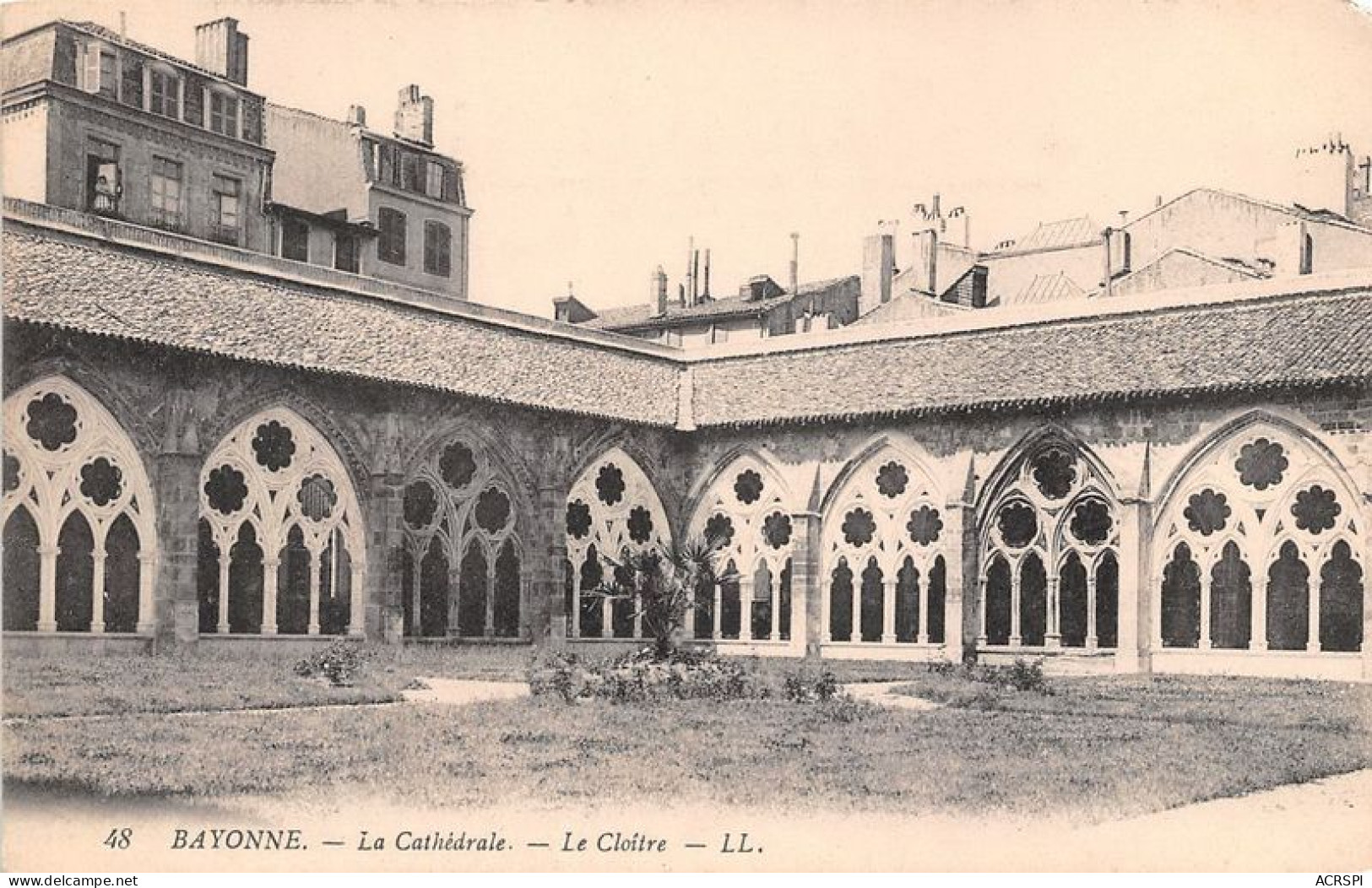 BAYONNE La Cathedrale Le Cloitre 30(scan Recto-verso) MA1908 - Bayonne