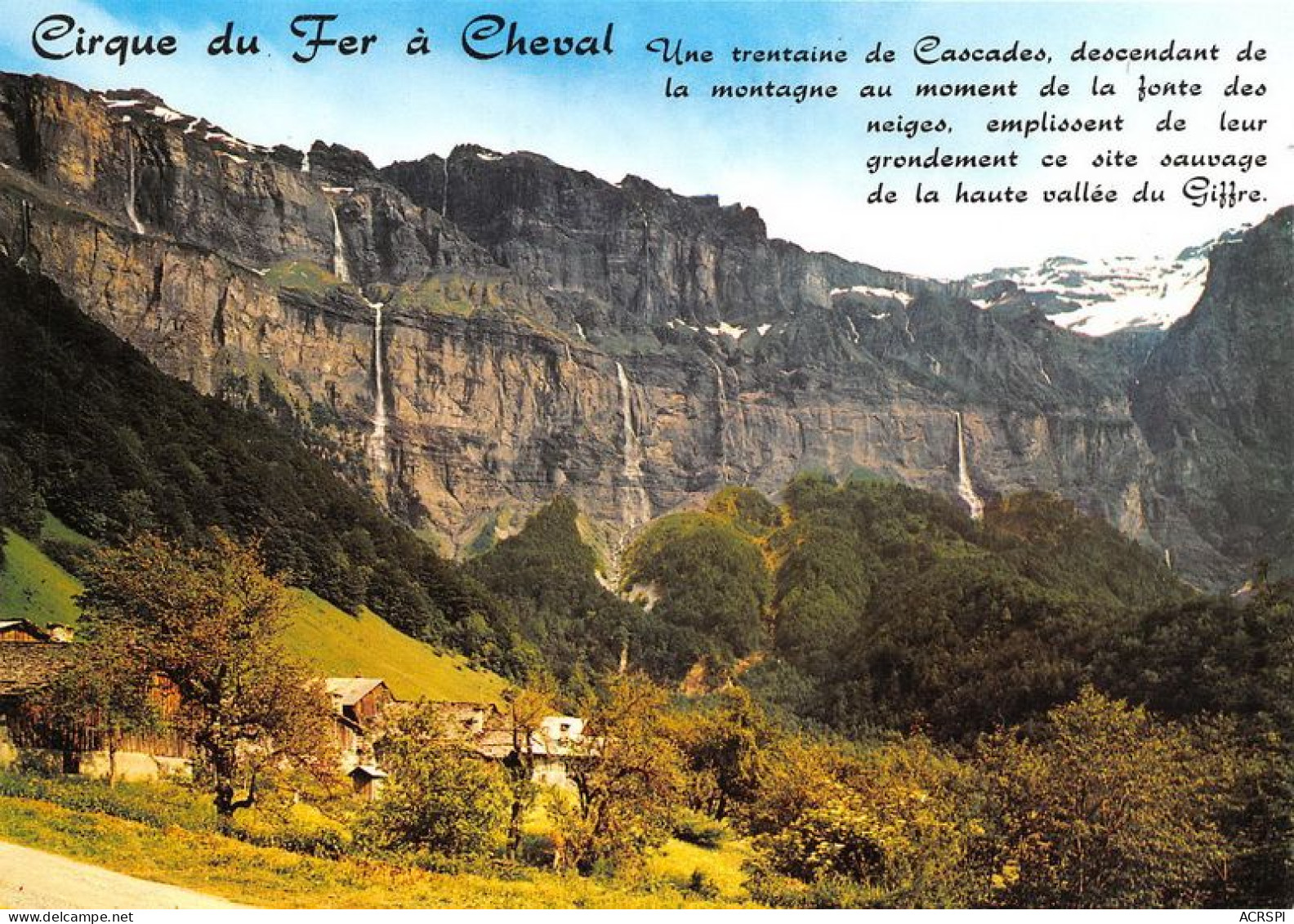 LE CIRQUE DU FER A CHEVAL A SIXT Le Village De Frenelay Et Les Cascades De La Citernes 14(scan Recto-verso) MA1907 - Sixt-Fer-à-Cheval