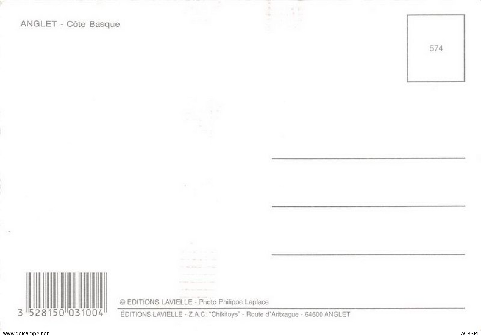 ANGLET Cote Basque 29(scan Recto-verso) MA1906 - Anglet