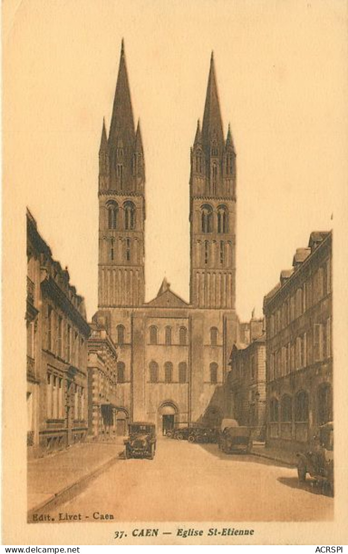 CAEN  Eglise St Etienne   6   (scan Recto-verso)MA1902Ter - Caen