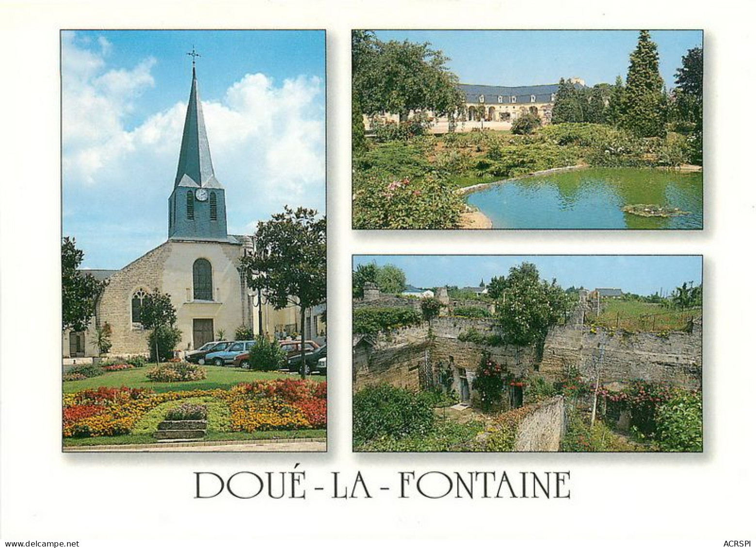 DOUE LA FONTAINE  L'eglise  19  (scan Recto-verso)MA1902Bis - Doue La Fontaine