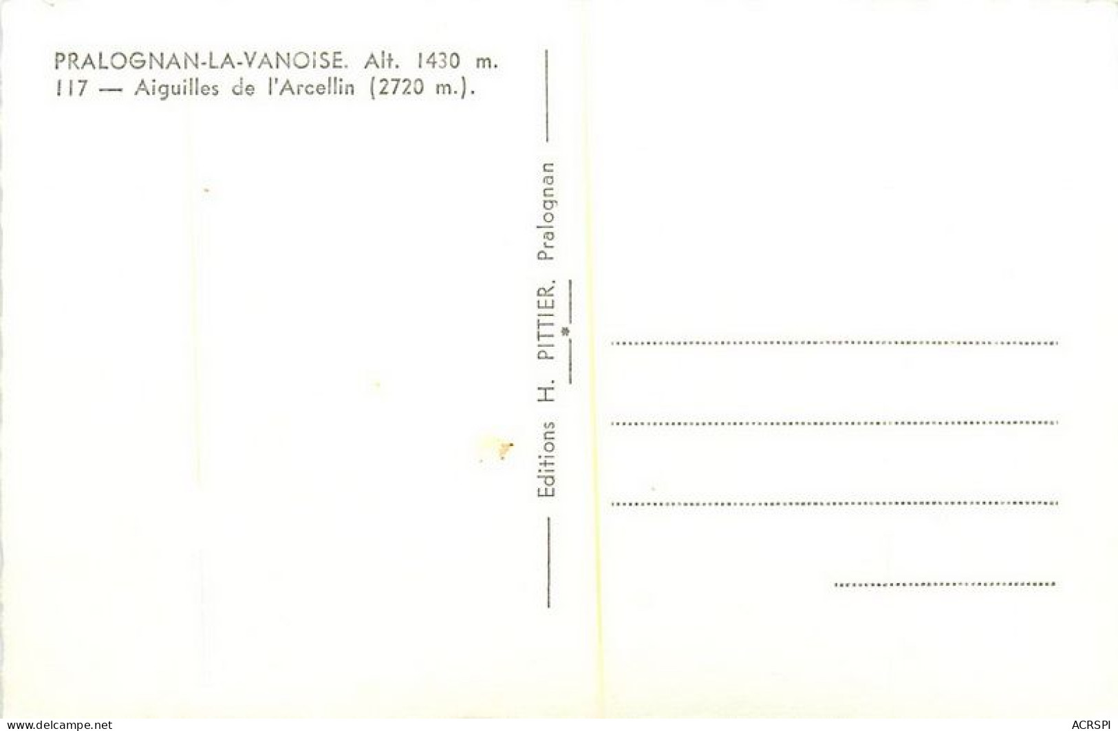 Pralognan-la-Vanoise  Aiguilles De L'arcellin  49 (scan Recto-verso)MA1902Bis - Pralognan-la-Vanoise