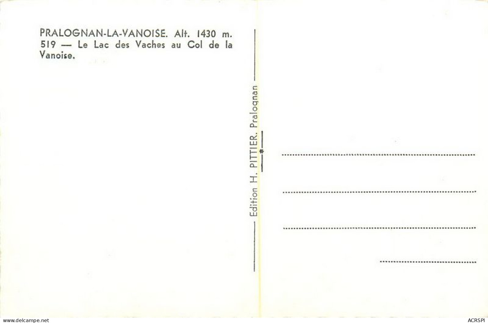 Pralognan-la-Vanoise   Le Lac Des Vaches   50 (scan Recto-verso)MA1902Bis - Pralognan-la-Vanoise