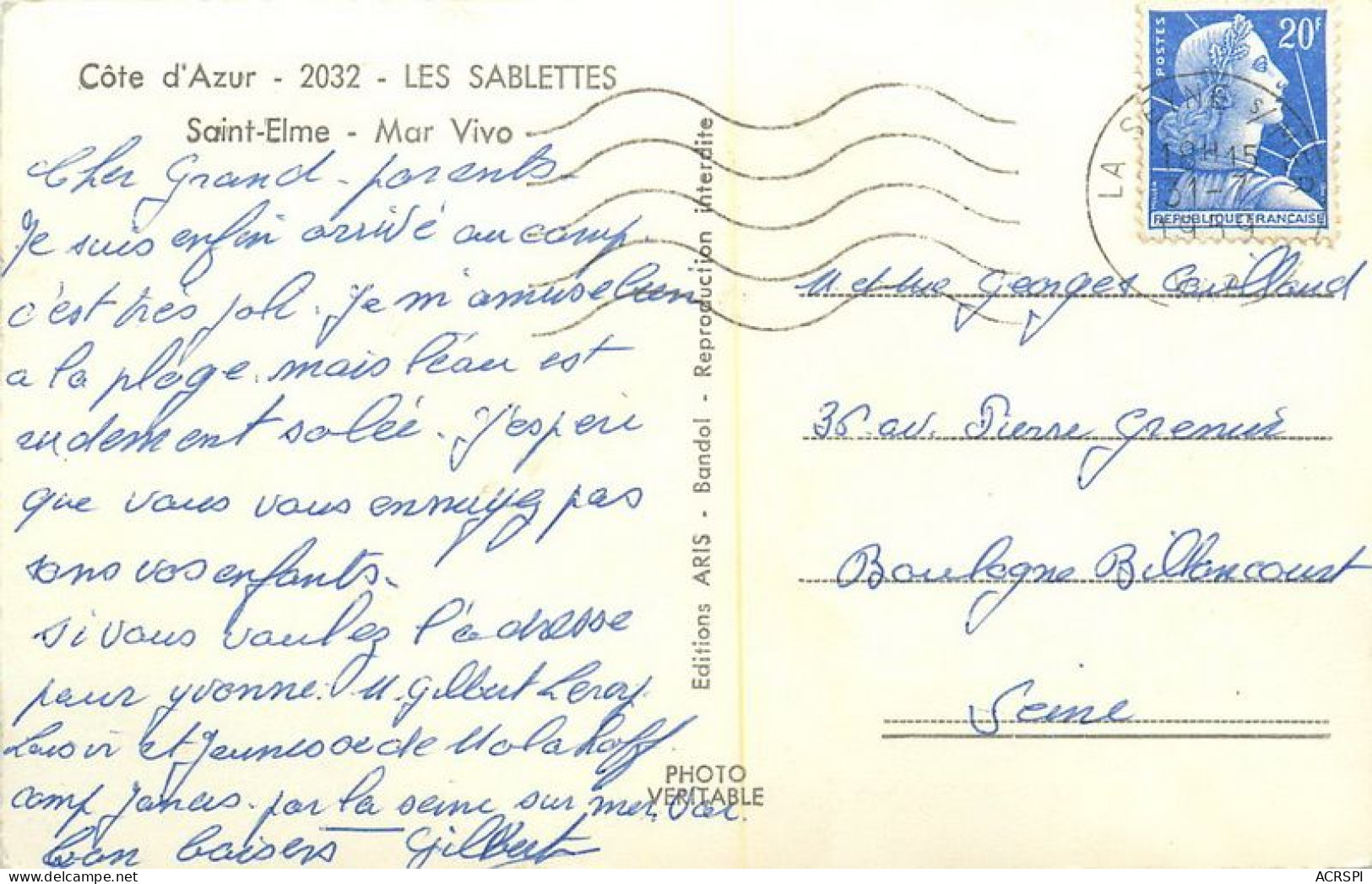 La Seyne-sur-Mer   Les Sablettes  41 (scan Recto-verso)MA1902Bis - La Seyne-sur-Mer