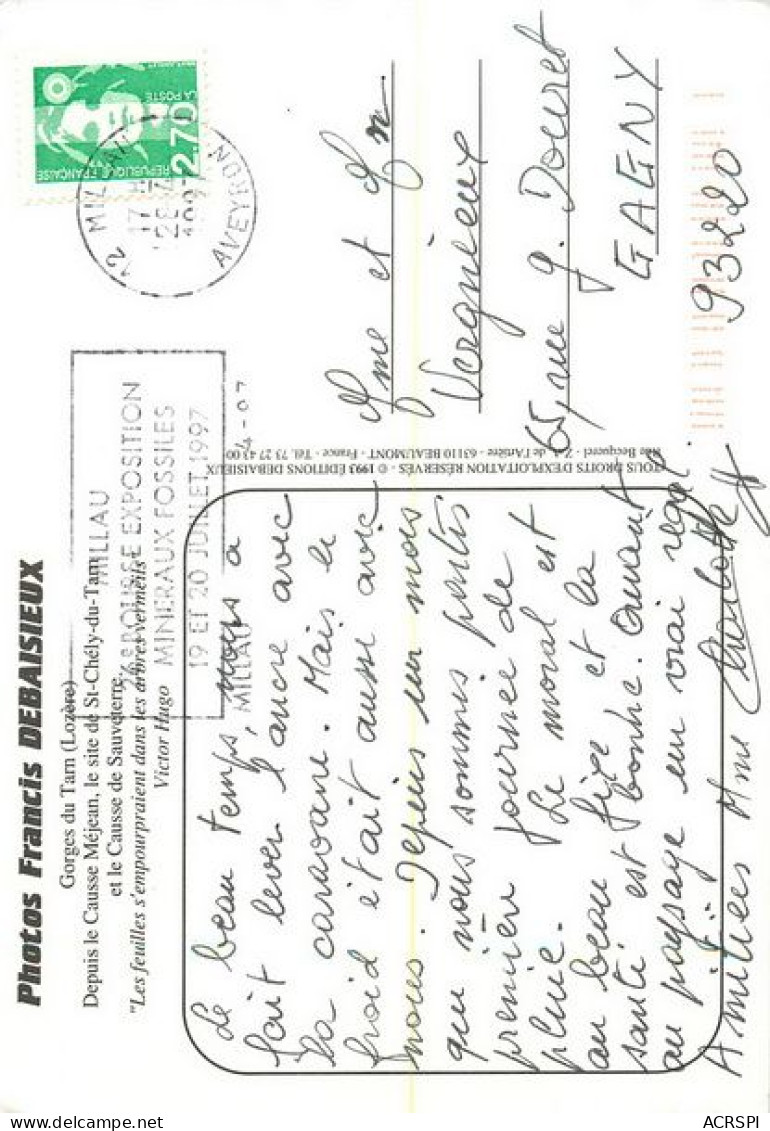 SAINT CHELY Du Tarn Causse De Sauveterre Et Causse Mejean    28 (scan Recto-verso)MA1901Ter - Saint Chely D'Apcher