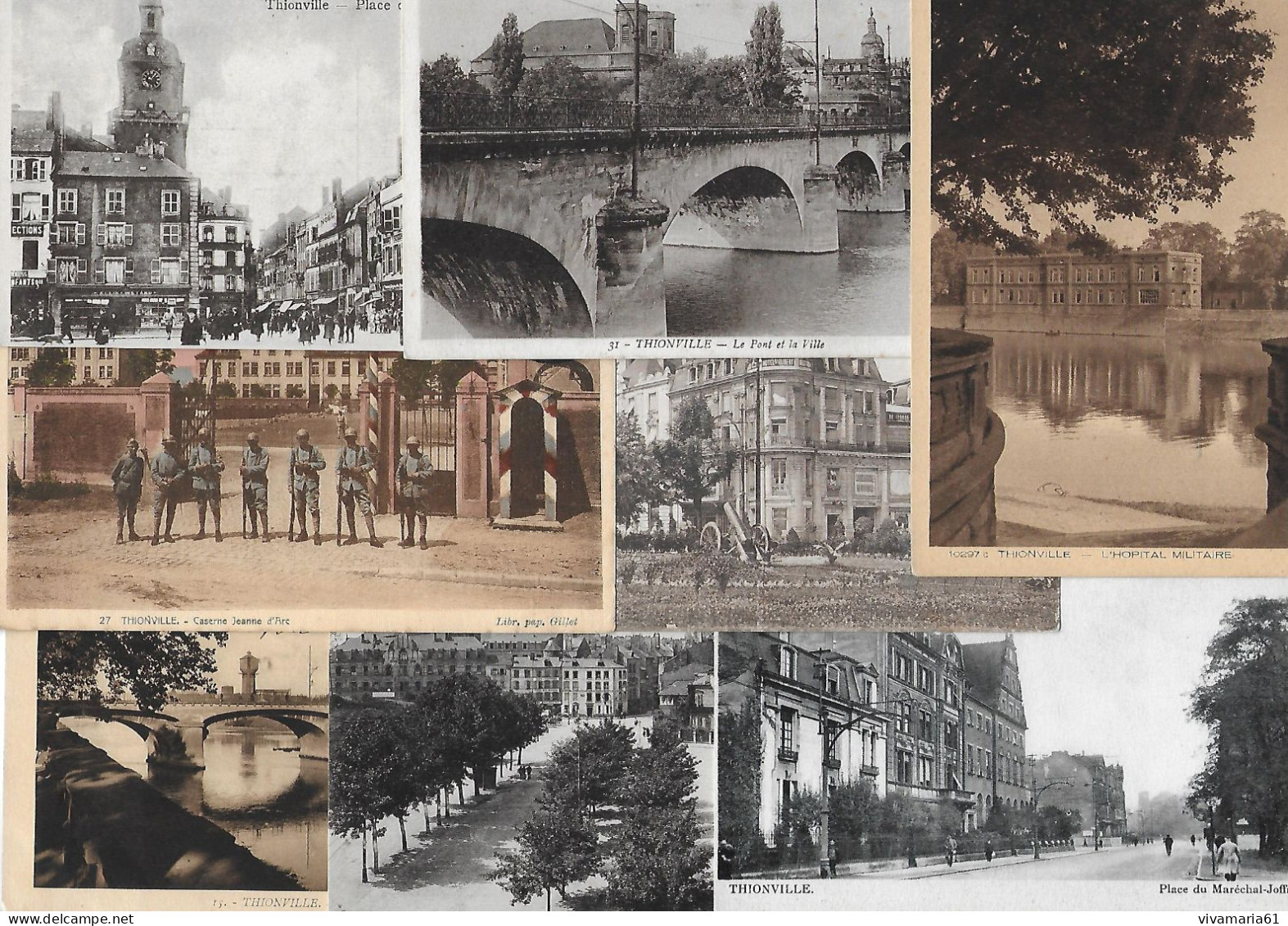 Lot De 10  Cartes Postales Anciennes De THIONVILLE , DEPARTEMENT  57 - 5 - 99 Postcards