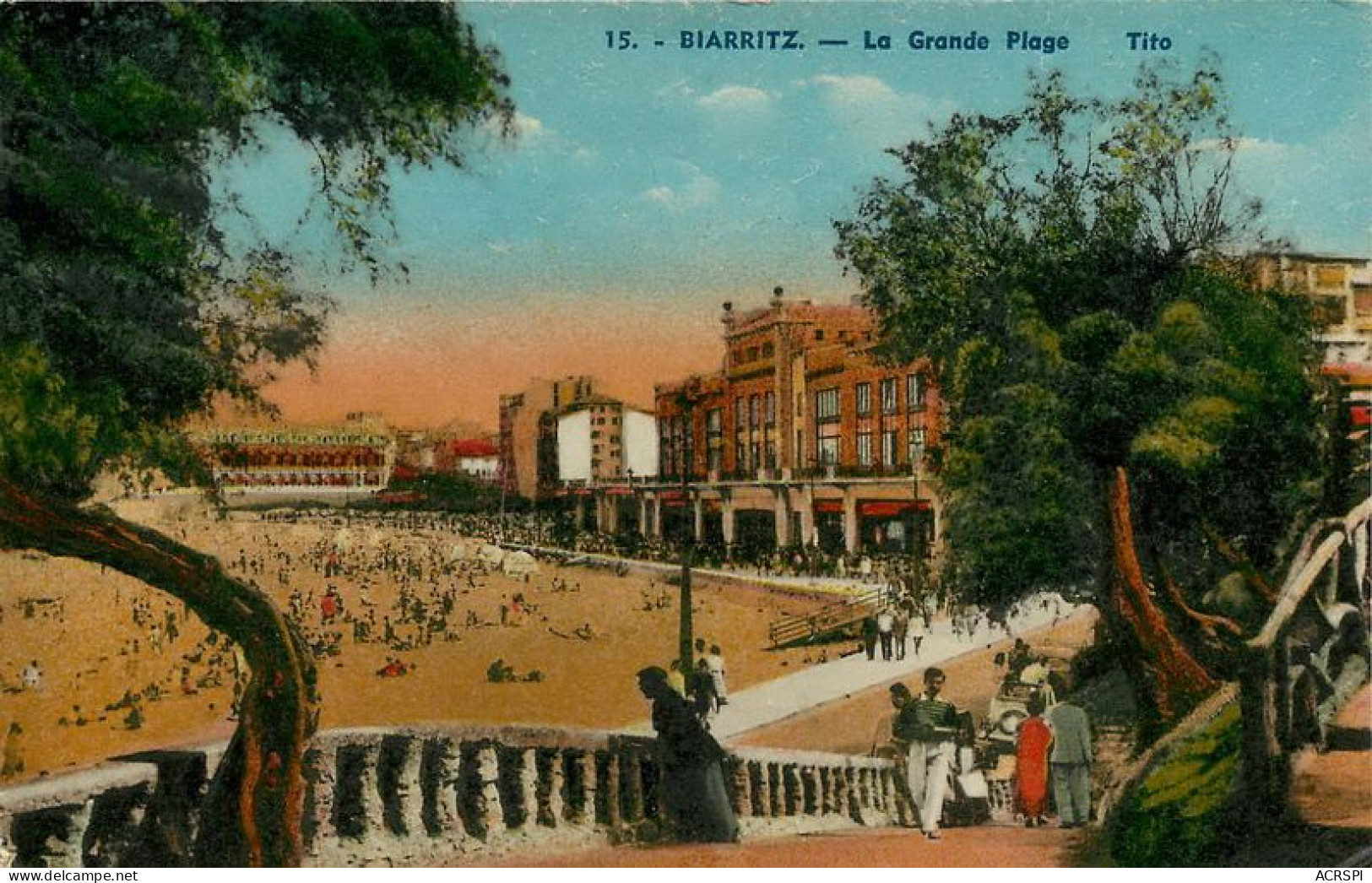 BIARRITZ   La Grande Plage   23  (scan Recto-verso) MA1900Bis - Biarritz