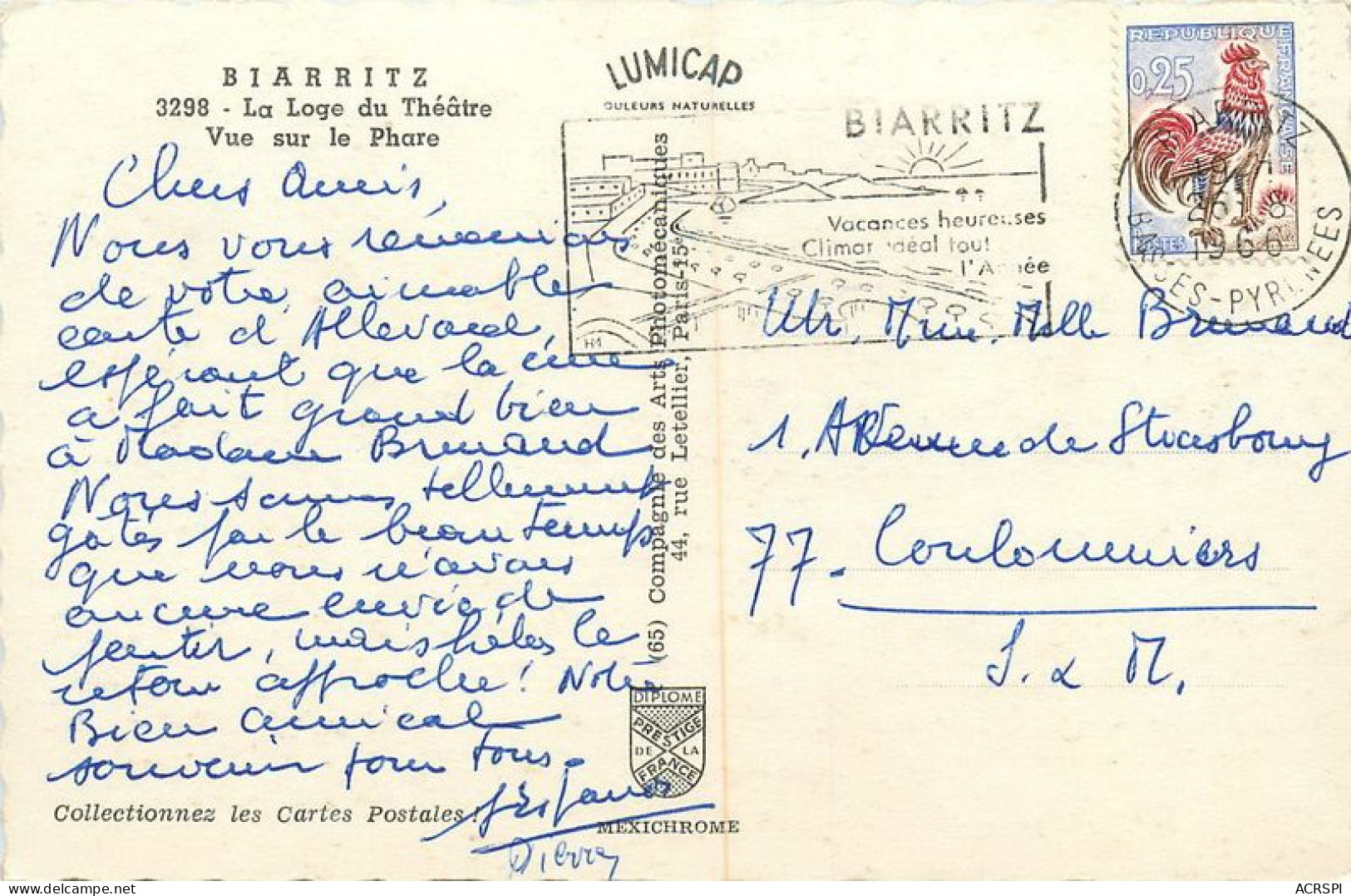 BIARRITZ   La  Loge Du Theatre 19   (scan Recto-verso) MA1900Bis - Biarritz