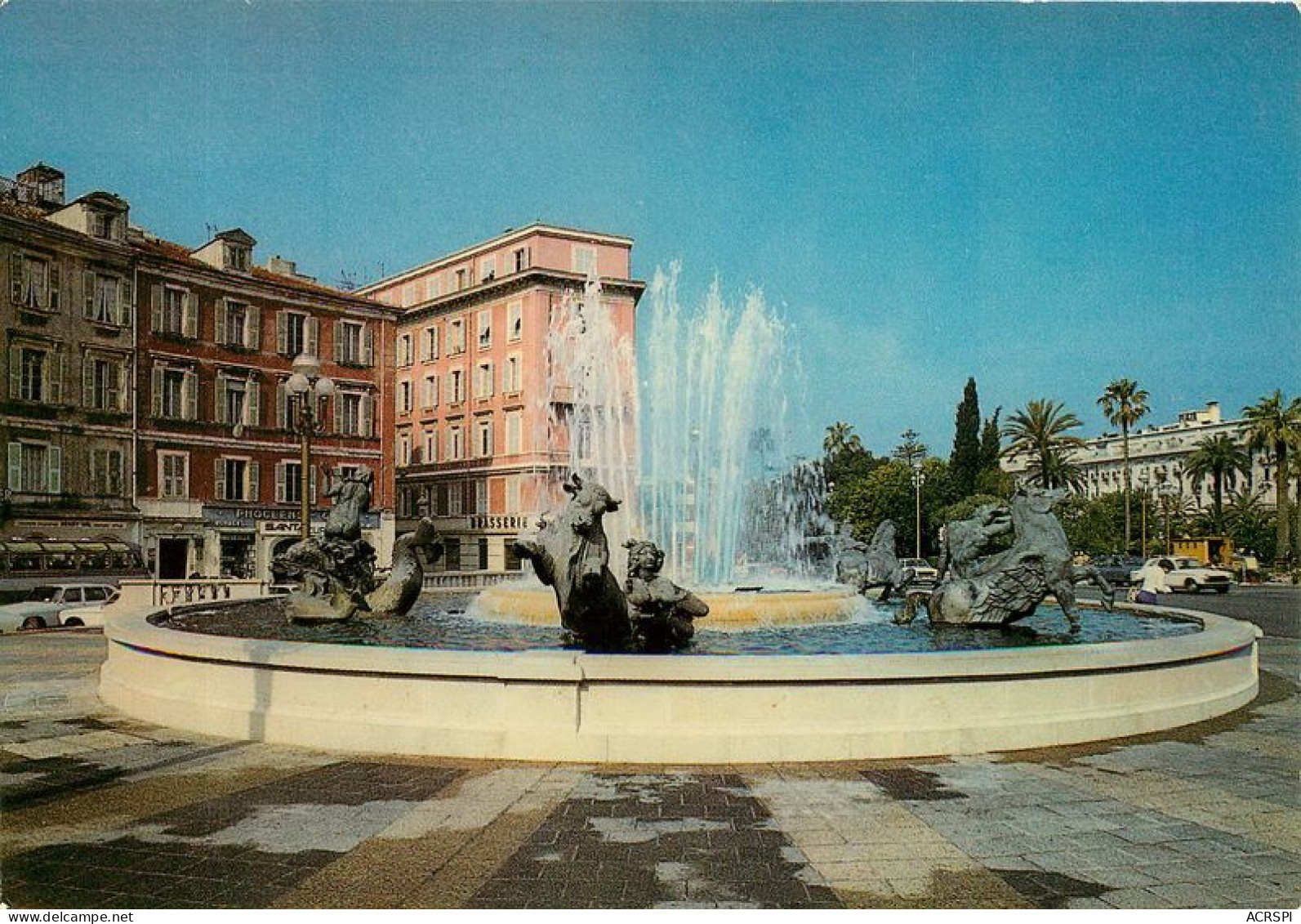 NICE  La  Fontaine Place MASSENA    8 (scan Recto-verso)MA1918Bis - Parcs Et Jardins