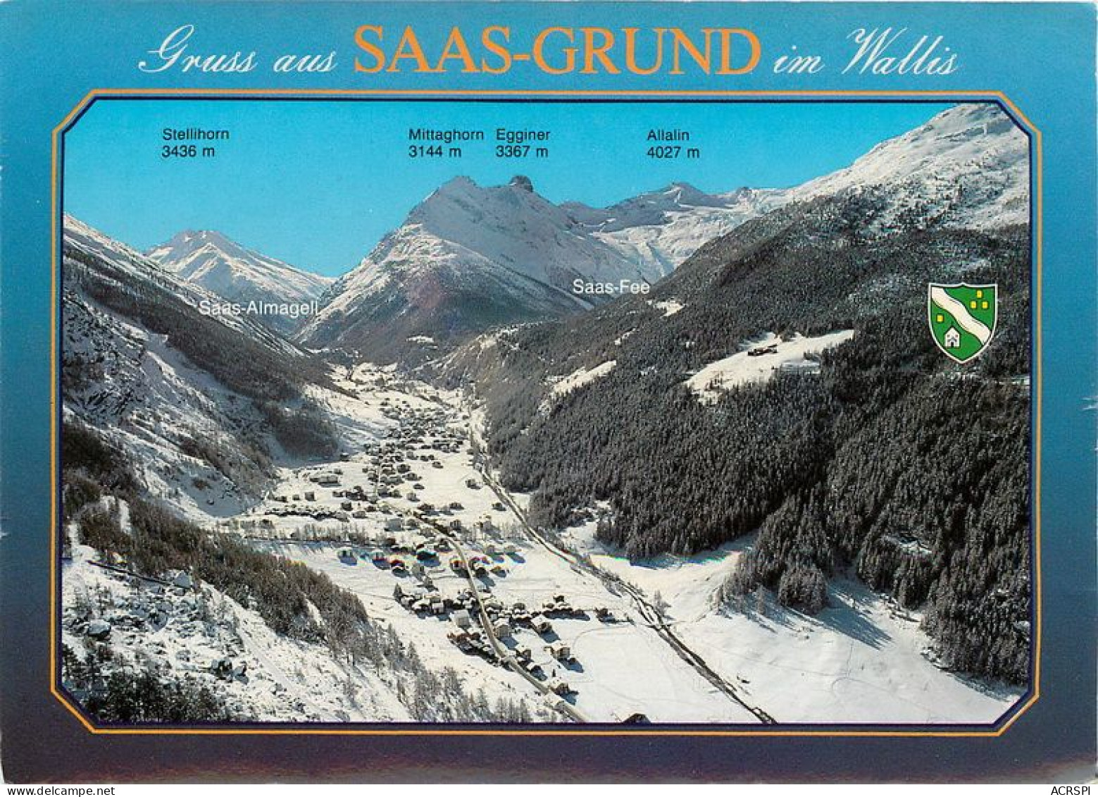 SUISSE  Switzerland Schweiz  Saas Grund  26 (scan Recto-verso)MA1917 - Autres & Non Classés
