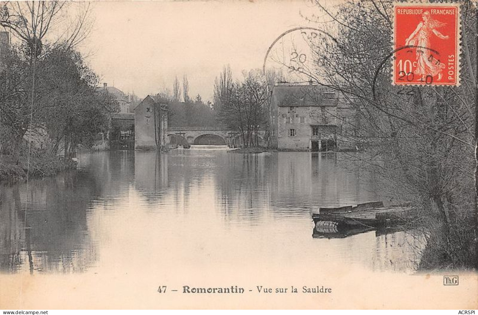 ROMORANTIN Vue Sur La Sauldre 19(scan Recto-verso) MA1909 - Romorantin