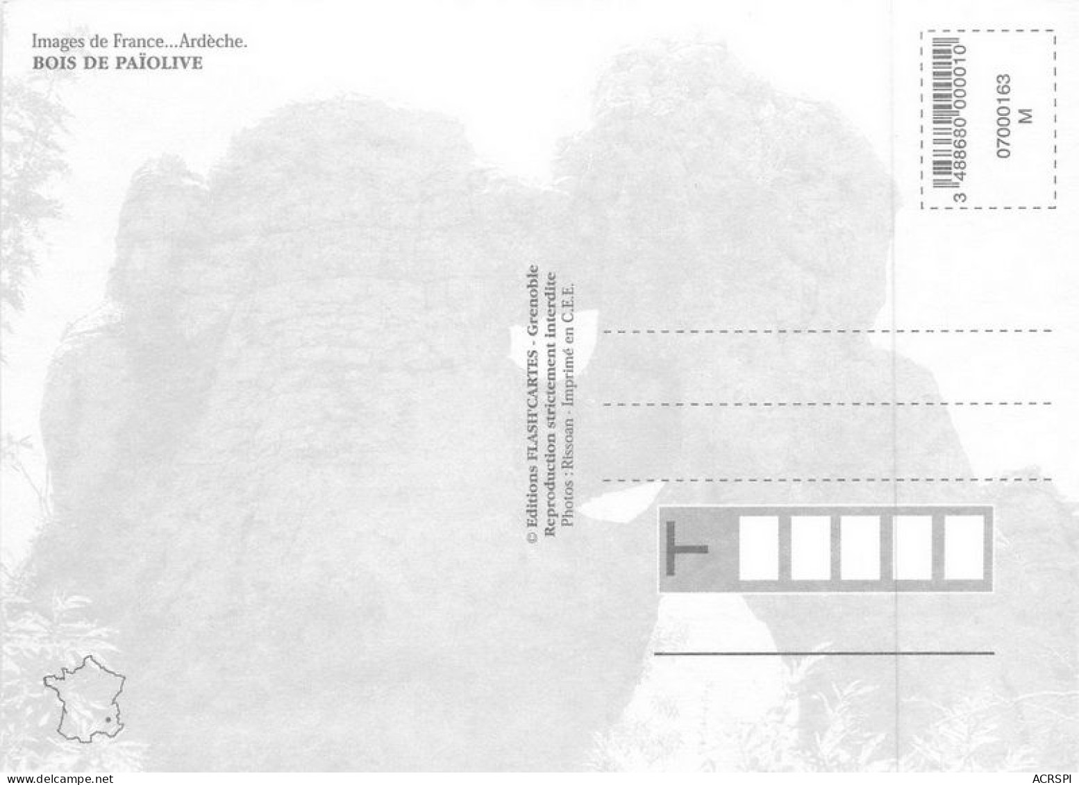 BOIS DE Païolive  Gras De Lablachère   Vans      36  (scan Recto-verso)MA1929Bis - Largentiere