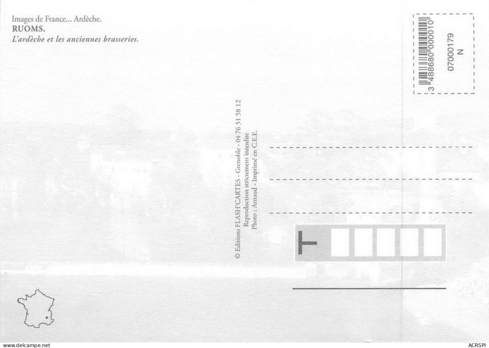 RUOMS  Le Barrage  31  (scan Recto-verso)MA1929Bis - Ruoms