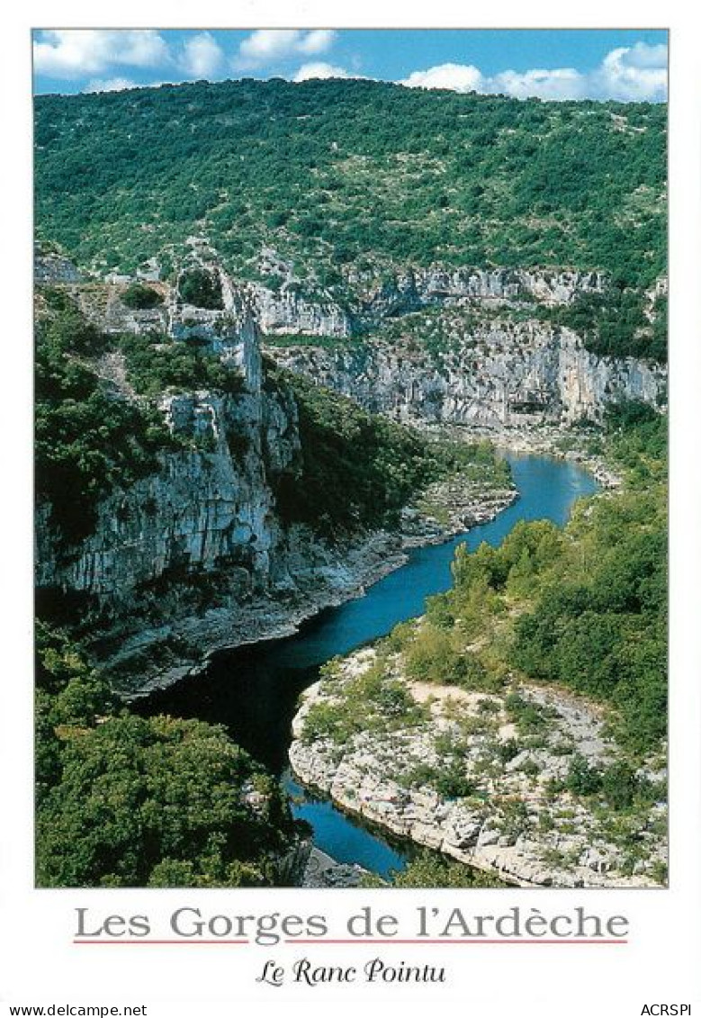 SAINT MARTIN D' ARDECHE Le Ranc Pointu Dans Les Gorges De L'ardeche  20  (scan Recto-verso)MA1929Bis - Vallon Pont D'Arc