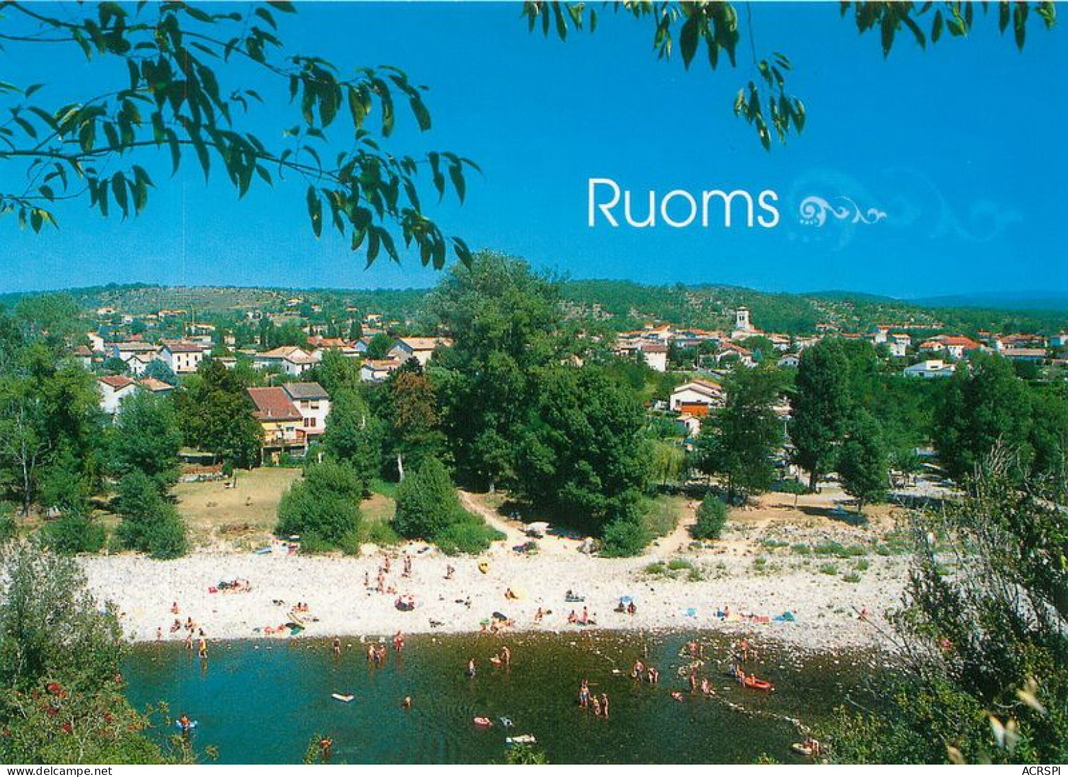 RUOMS  La Plage  29  (scan Recto-verso)MA1929Bis - Ruoms