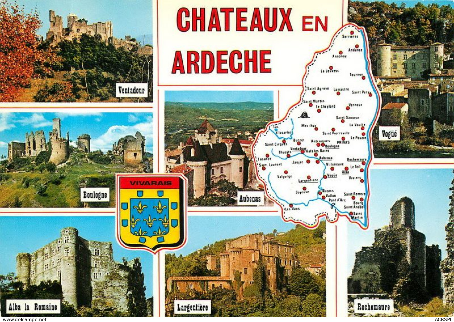 Chateaux En Ardeche Largentiere Ventadour Vogue Boulogne  13  (scan Recto-verso)MA1929Bis - Largentiere