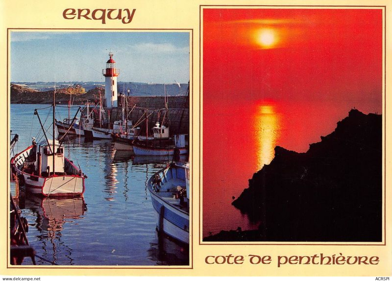 ERQUY Le Port De Peche Et Le Cap D Erquy Au Couchant 12(scan Recto-verso) MA1923 - Erquy