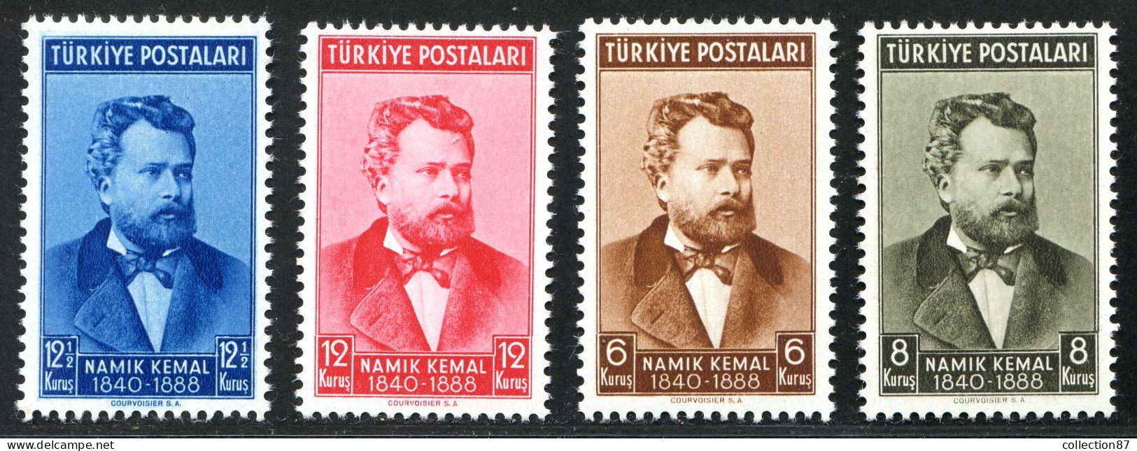 REF 091 > TURQUIE < Yv N° 930 à 933 * * < Neuf Luxe Dos Visible MNH * * Cat 18 € - Turkey > Poete Namik Kemal - Neufs