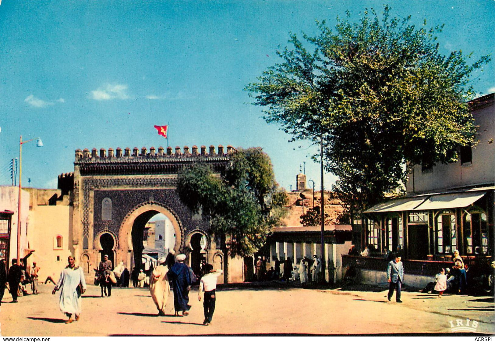 MAROC  Fes Fez  LA PORTE DE Boujeloud   3   (scan Recto-verso)MA1936Ter - Fez