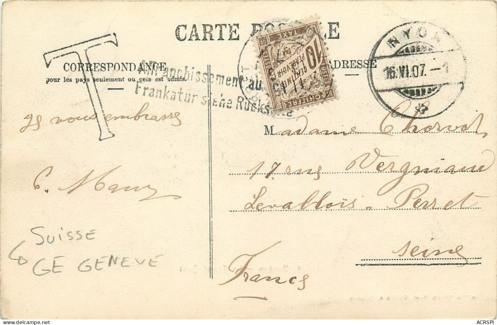 GENEVE Le Grand Quai  26   (scan Recto-verso)MA1936Ter - Other & Unclassified