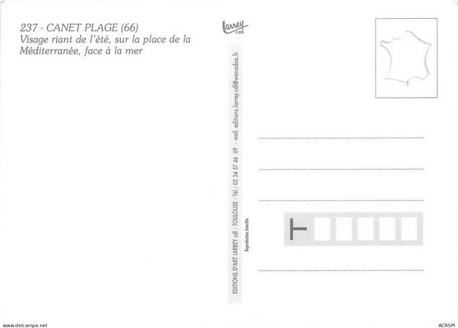 CANET PLAGE  Place De La Mediterranée  17   (scan Recto-verso)MA1935Ter - Canet Plage