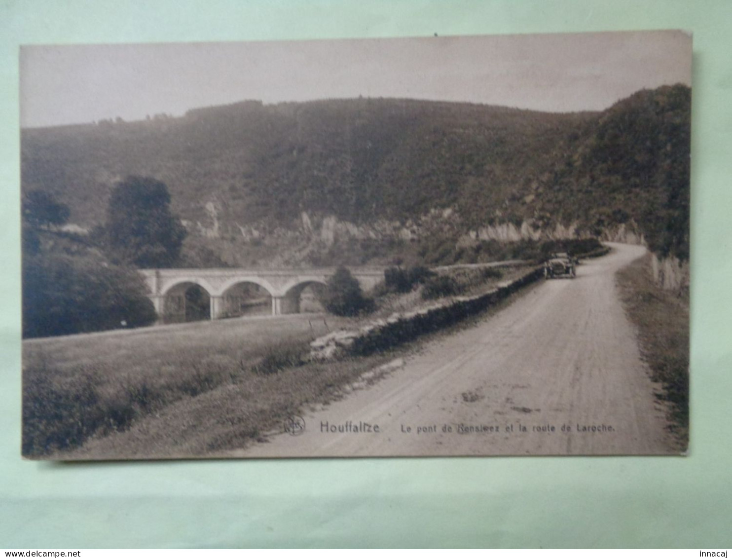 93-7-7                  HOUFFALIZE            Lepont De Rensiwez  Et La Route De Laroche   ( Brunâtre ) - Houffalize