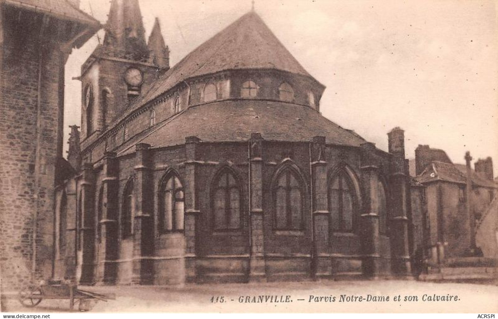 GRANVILLE Parvis De Notre Dame Et Son Calvaire 3(scan Recto-verso) MA1933 - Granville