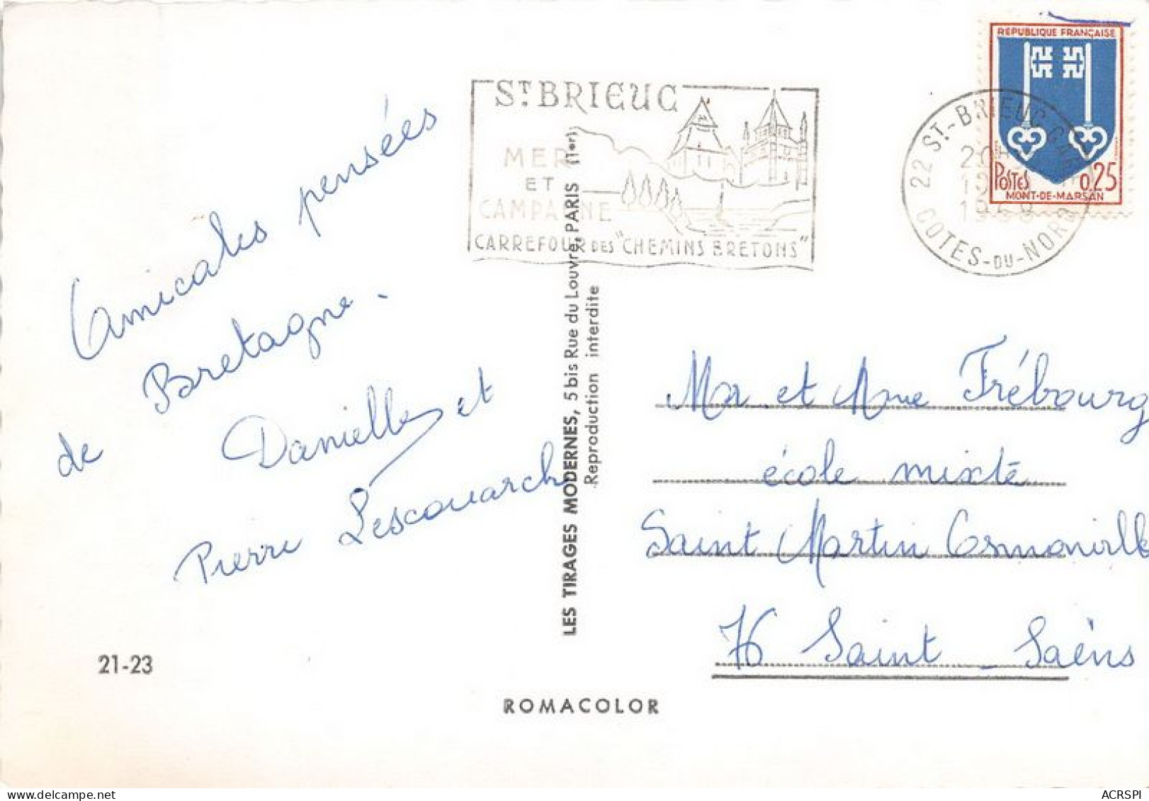 PLEUBIAN 29(scan Recto-verso) MA1950 - Pleubian